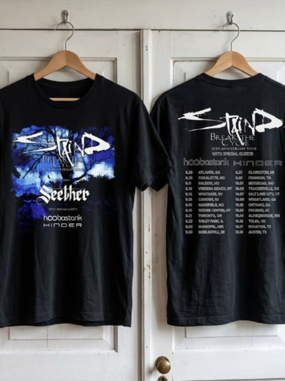 Staind Break The Cycle 25th Anniversary Tour 2026 Shirt
